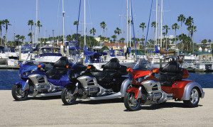 Roadsmith Trikes displayed its new HTS1800 kit for the Gold Wing 1800 at Daytona Beach’s Bike Week in March.