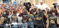 POPE FRANCIS BLESSES HARLEY-DAVIDSON MOTORCYCLES