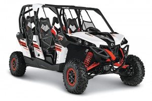 The Maverick MAX features a new white base color, with the black and Can-Am Red color scheme also available on X package models.