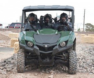 Yamaha offered Viking demos to dealers outside the MGM Grand Hotel & Casino in Las Vegas. Testing the Viking against the Polaris Ranger gave the dealers a better idea about the capabilities of the new side-by-side heading for their dealerships in August.