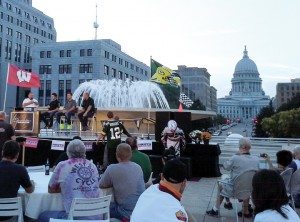 The clear, 90-degree weather in Madison, Wis., during the Parts Unlimited and Drag Specialties NVP show allowed the company to once again host a rooftop kickoff party atop Monona Terrace.