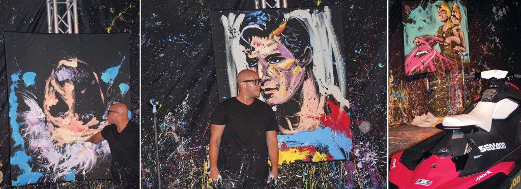 David Garibaldi, a performance painter who has appeared on “America’s Got Talent” and raised more than $1 million for charities with his paintings, wowed the crowd at the Spark media launch in Orlando. In less than 10 minutes each, he turned a blank black canvas into a mesmerizing work of art. He first painted Superman, then Albert Einstein, and finally a pair of Spark riders.