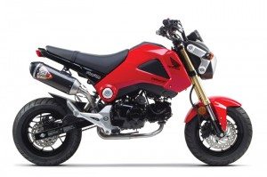Two Brothers Racing has been one of the pioneers of aftermarket accessories for the Grom. The company currently offers a full exhaust system, a fender eliminator kit, Pro Taper bars and a smartphone handlebar mount for the Grom.