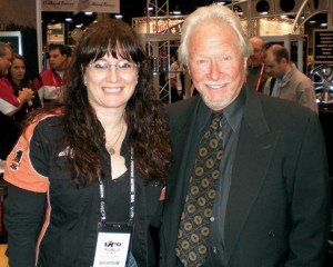 Michelle Storts, owner of Hocking Hills Motorcycle Ranch, counts meeting Arlen Ness as one of her favorite moments at V-Twin Expo. She’ll be looking for parts and accessories for her 1,000-square-foot shop in Rockbridge, Ohio, for the sixth year in a row in Cincinnati.