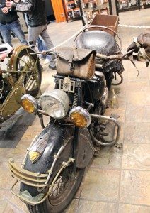 All makes and models of bikes, created by at-home builders and pros, were welcome, including this Indian and a Ural.