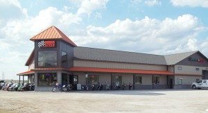 Indian River Sports Center in Indian River, Mich., tore up its parking lot (shown) and added new asphalt just before its busy snowmobile season.