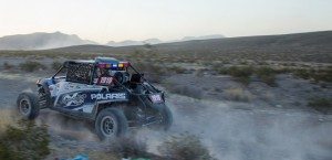 In the Mint 400 Pro Class, Jagged X’s Brandon Scheuler and Blake Van De Loo in the No. 1919 RZR 4 900, took the title. Credit: Ernesto Araiza/UTVUnderground.com