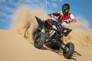 The 2014 Yamaha YFZ450R SE offers the industry’s first assist and slipper clutch, reducing clutch lever effort by about 25 percent for less fatigue while at the same time increasing clutch plate pressure for positive engagement. Its MSRP is $8,999.