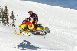 After fielding complaints about some color combinations such as this Fusion Red/Sunburst Yellow offering on the MXZ X-RS, Ski-Doo announced more muted colors would be available on certain models.